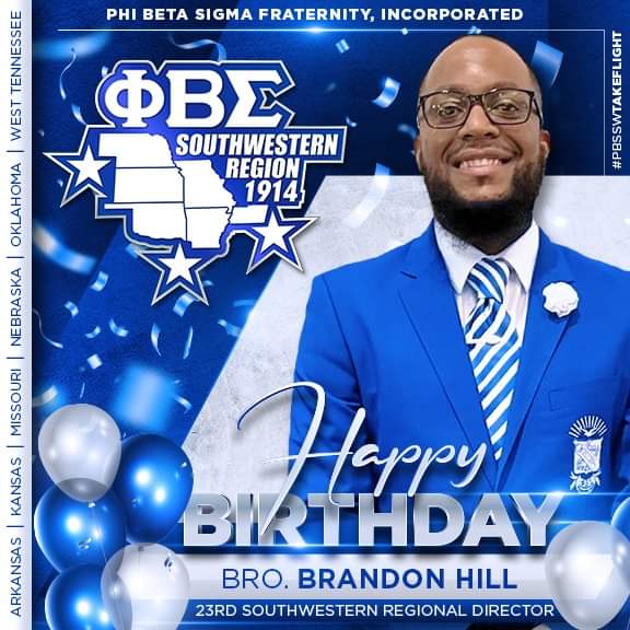 On behalf of the Swaggering Southwestern Region, Happy Birthday Brother Director Brandon Hill! Thank you for your service and hard work, as we continue to Take Flight on a First Class Experience! #pbsswtakeflight