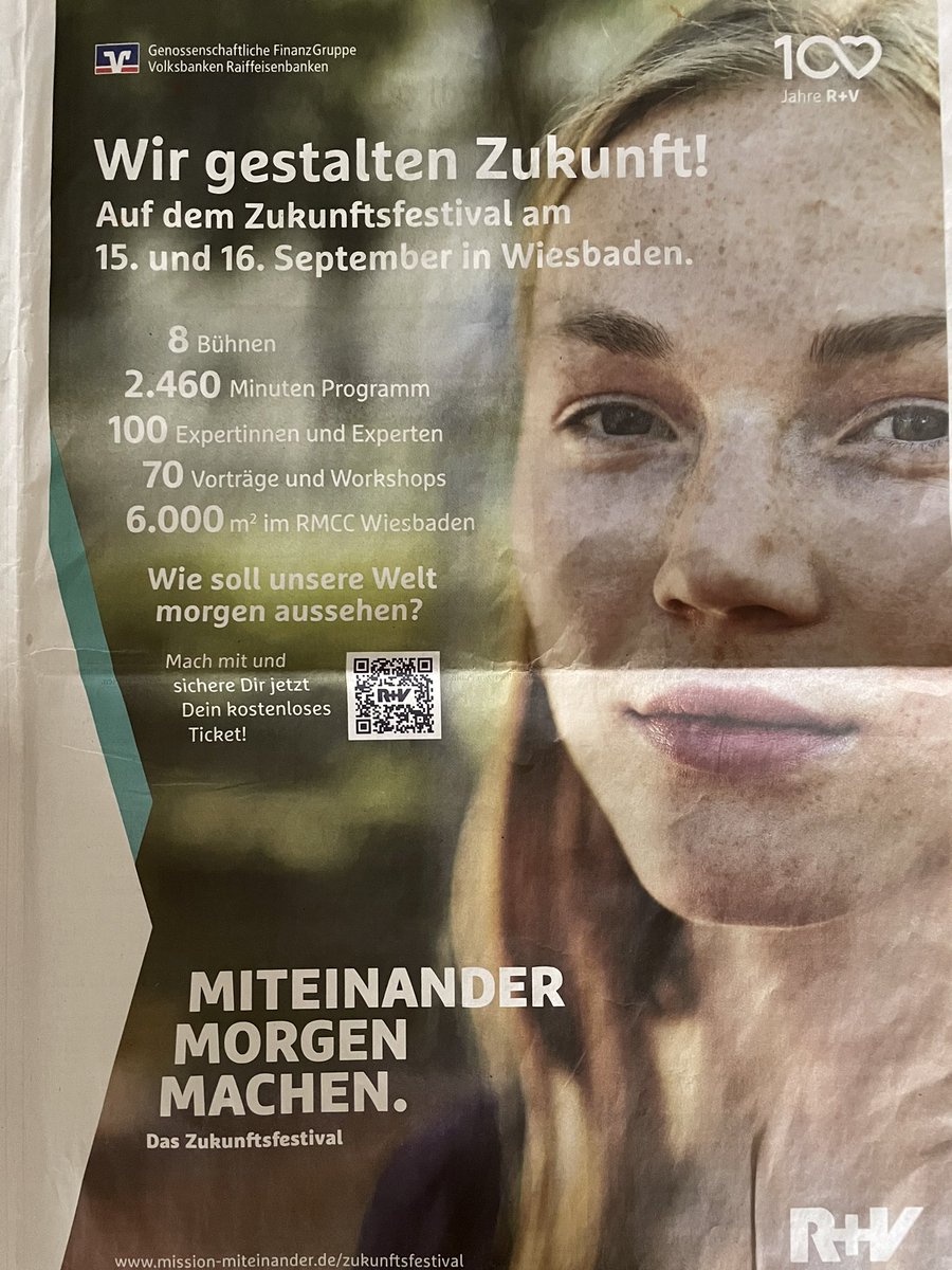 TanjaGorr's tweet photo. Heute im Wiesbadener Kurier @wknachrichten. Also alle im Kalender eintragen: #Zukunftsfestival Der Countdown läuft. @ruv_news https://t.co/8V1YIA4sDn