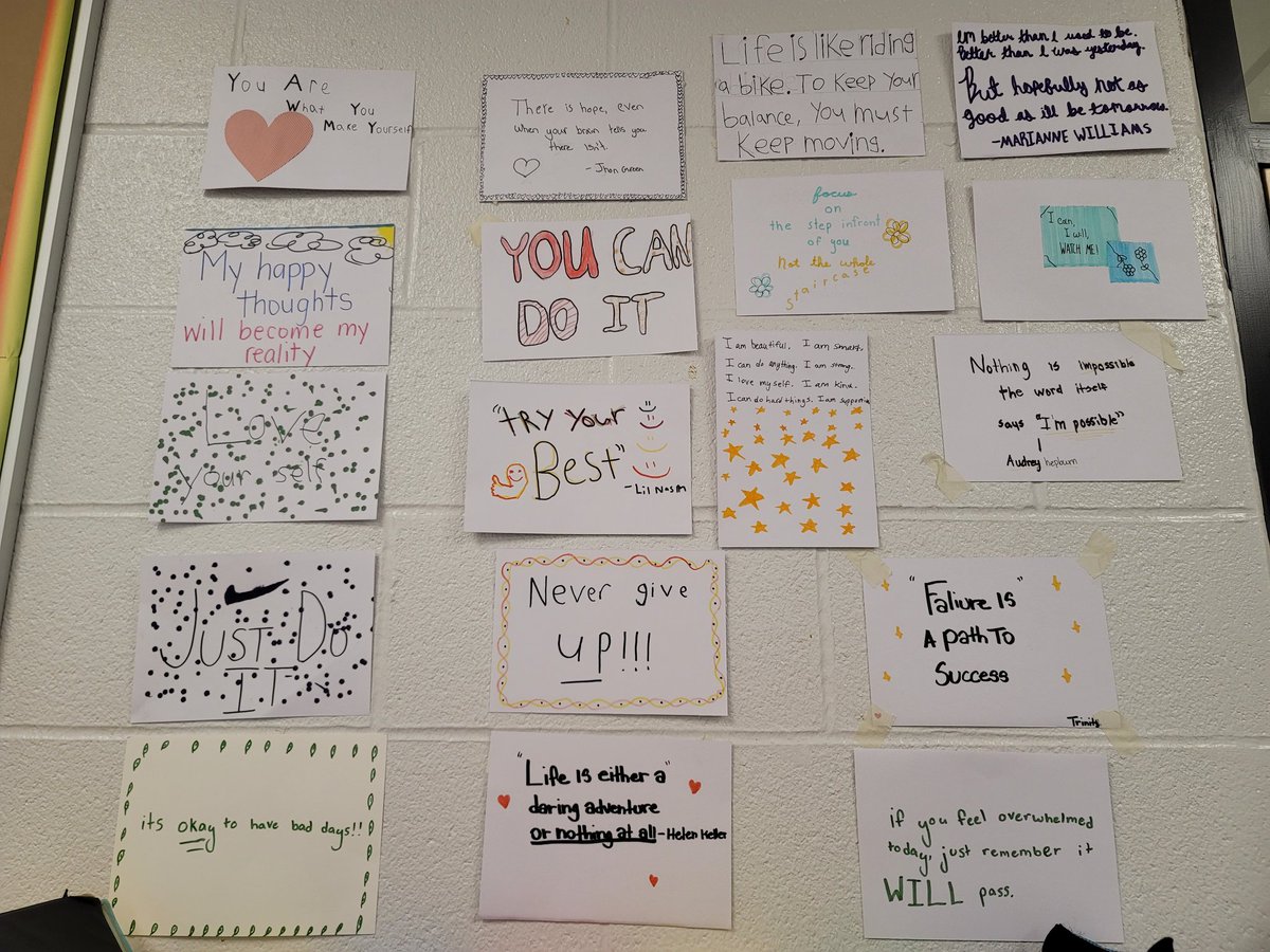 Establishing our classroom culture through shared values, and positive affirmations and quotes we will see everyday! <a href="/BishopMacTCDSB/">BishopMac_TCDSB</a>