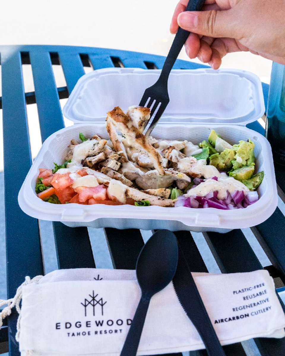 Happy #SustainabilitySaturday! We're proud to introduce AirCarbon cutlery in our restaurants for when you take your food to go. These utensils restore our oceans when disposed, while also reducing the use of plastic. #Sustainability
