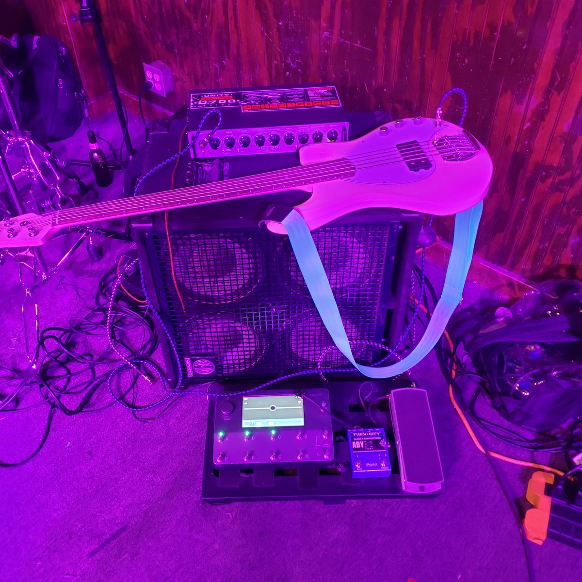 hopefully i can play another gig here soon! #quadcortex #blackstar #ernieballmusicman #swr #bassplayer #BassRockWeek2022