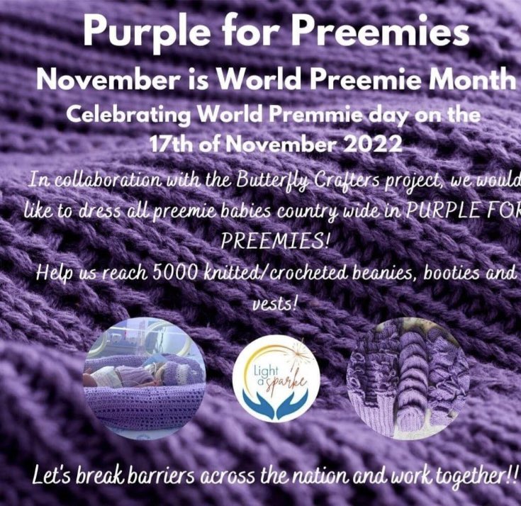 marchellehendri's tweet photo. @PeterHerring @UrsulaDi_53 @TamarynGreen #WorldPreemieDay 17thNovember
#LetsKnit 
💜💜💜 https://t.co/hXHH83UiBg