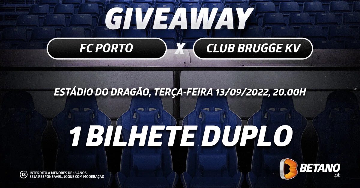 marinacsousa's tweet photo. Giveaway! 📢
1 Bilhete duplo para FC PORTO vs CLUB BRUGGE KV 

Para participar tens que:

⁃Seguir @betano_PT
⁃Seguir @marinacsousa
⁃Like ❤️ e RT 🔁
⁃Identificar 1 amigo (quantas x quiseres)

Na segunda pelas 21h coloco aqui nos comentários o vencedor. Boa sorte 🙌 https://t.co/957x8MtP7A