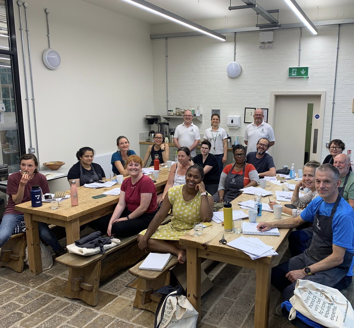 The end of the #microbakery course last week. Developed to complement @realbread ‘s Book Knead to Know, with several supported places, we really enjoyed delivering this, and had some great feedback. Next one this time next year #kneadtoknow