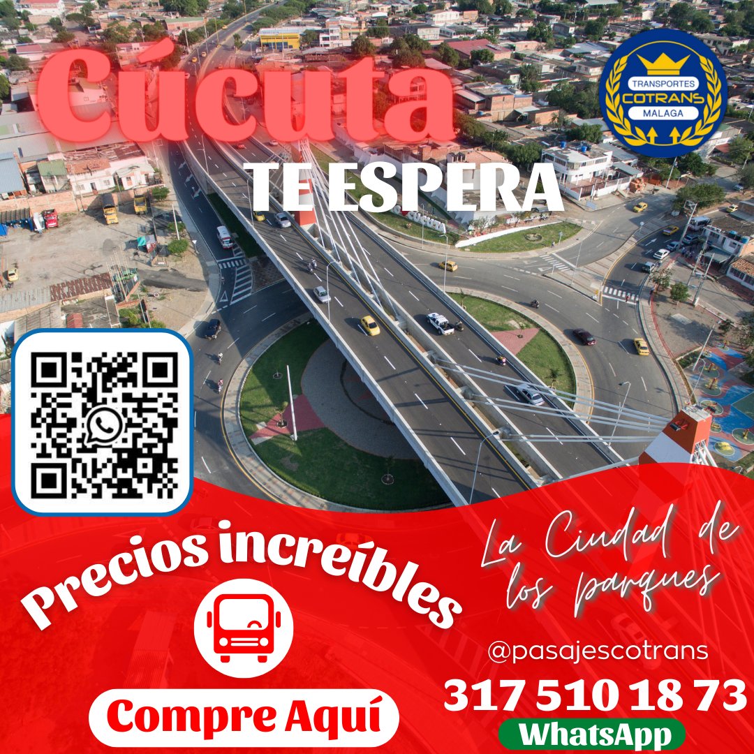 UltimoMinutoCo's tweet photo. #ÚltimoMinuto | #Publicidad
#Cotrans | ¡Viaje tranquilamente!
Compre desde la comodidad de su casa a través del #WhatsApp 317 510 18 73
Todos los #Destinos
#Bogotá #Bucaramanga #Cúcuta
#Tunja #Pamplona
#JuntosVamosLejos
#Málaga, #Santander, #Colombia
#FunaldinoSAS https://t.co/tWzJHup7I5