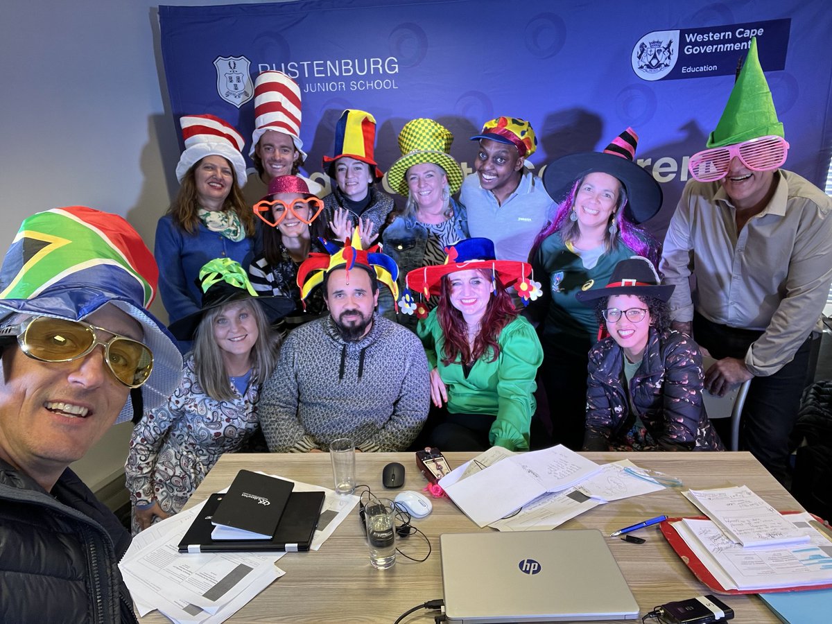 What a team! Privileged to work with these awesome humans that brought all the gees and magic to our Creative Arts Conference stage! Collaboration in action! <a href="/HPMarais1/">Hendrik Marais</a> <a href="/T_Pee7/">Thapelo Phukuje</a> <a href="/PamHeiberg/">PAM HEIBERG</a> Odile Burden <a href="/aninalun/">Anina Lundie</a> <a href="/Yvettehardie/">Yvette Hardie</a> <a href="/SchoolscapeLive/">Schoolscape</a> <a href="/WCEDnews/">WCEDNews</a> <a href="/Assitej_ZA/">ASSITEJ SA</a> #CAC2022