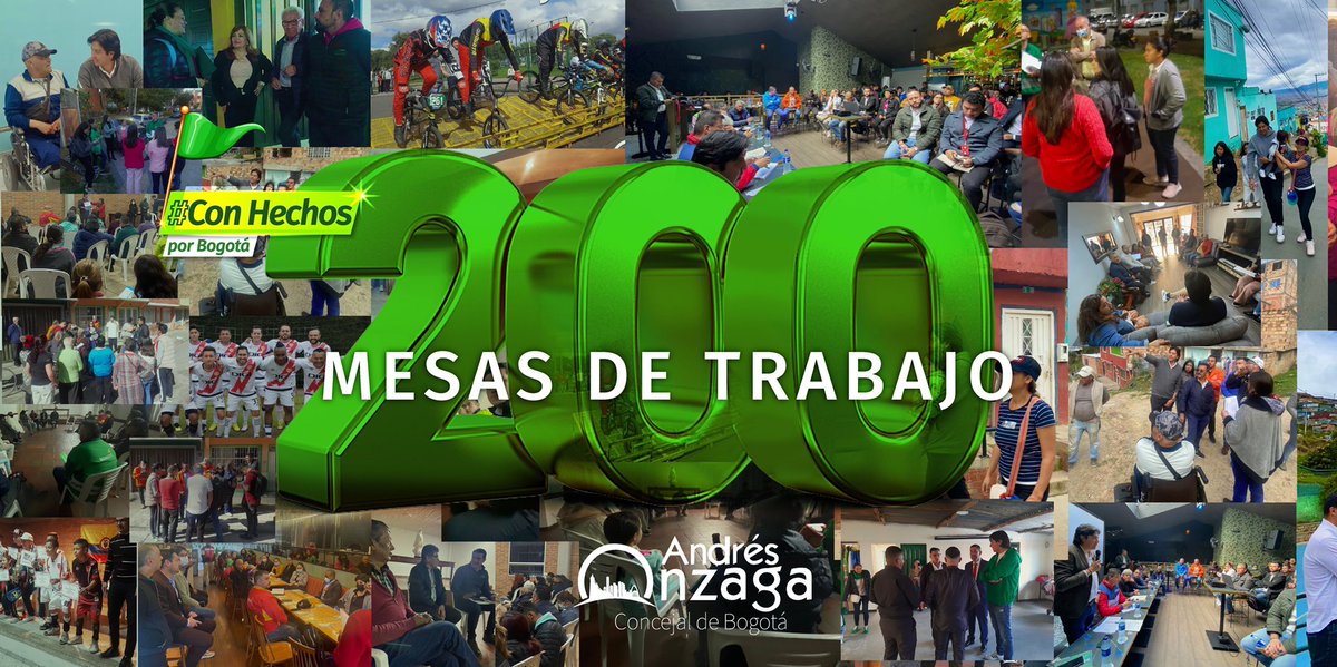 andresonzaga's tweet photo. 🎉Cumplimos récord en este primer semestre de 2022🎉 
LLEGAMOS A 200 MESAS DE TRABAJO 
Quiero agradecer a la gente de las localidades que nos abren las puertas y nos permiten trabajar por esta hermosa ciudad en la que vivimos. https://t.co/M05EQLDhuM