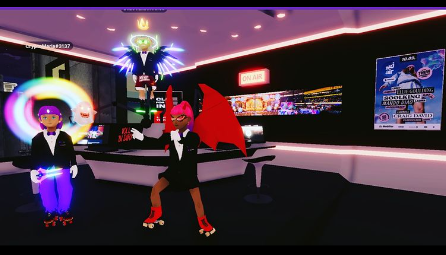 KindSonntags's tweet photo. Crypto Avatar Family
Sep 10
DJ LOVEMAN + Die Mana Hexe + Crypto Maria #cryptoavatar #nft
Decentraland
Energy Air LIVE concert in the #TRUBandRoom!
LFG! 🤘 @Uniquehorns_nft #MusicNFT
https://t.co/ubkJfp1FCq
https://t.co/NPGhC0xGby https://t.co/rMdgyrFwRc