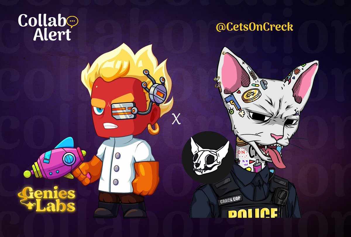 Genies are delighted to announce a new WL collaboration with <a href="/CetsOnCreck/">CetsOnCreck is now CETS</a> 🤌

3 wishlist (WL) to win 🔮

Like, RT, follow <a href="/GeniesLabs/">Genies Labs</a> and <a href="/CetsOnCreck/">CetsOnCreck is now CETS</a> &amp; Tag friends 

You have 48h!
