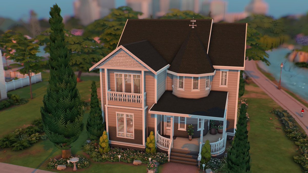 SimsGrown's tweet photo. Squatter Fixer Fixed
Original by: Jaquie561
Gallery ID: SimsGrown 

I LOVE how it turned out! I decided that since I was working on this build near my birthday, I would fill it with my favorite color which is green! #simsgrown #TheSims4 https://t.co/m6URI29H9d