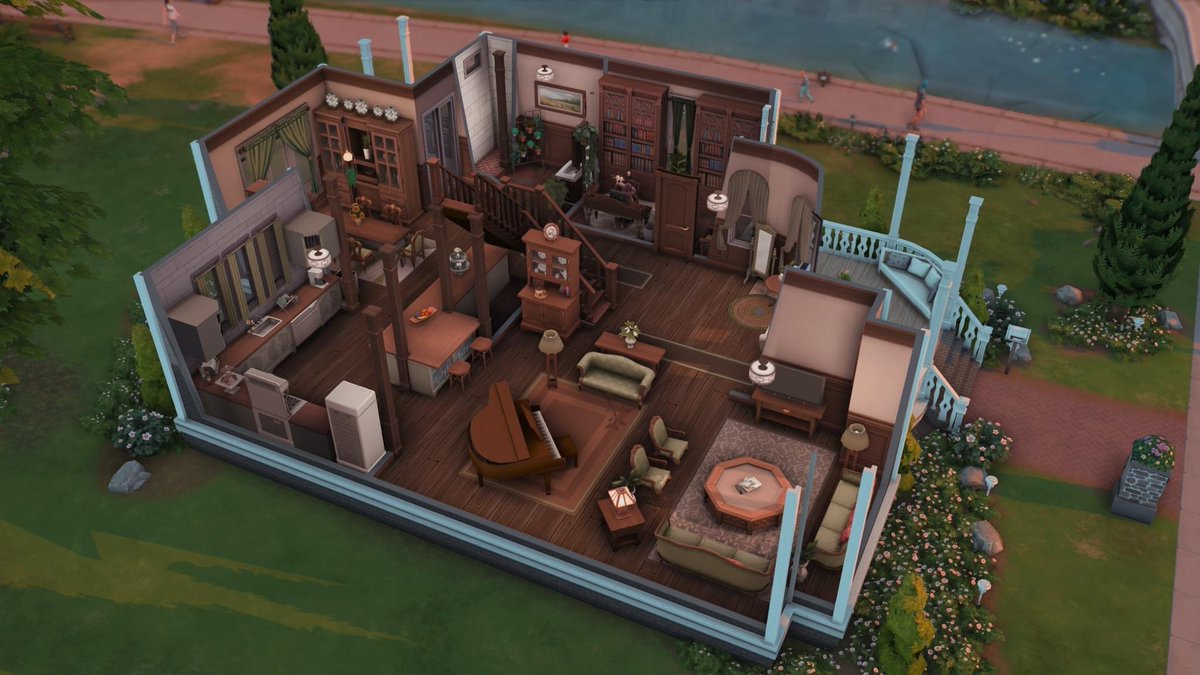 SimsGrown's tweet photo. Squatter Fixer Fixed
Original by: Jaquie561
Gallery ID: SimsGrown 

I LOVE how it turned out! I decided that since I was working on this build near my birthday, I would fill it with my favorite color which is green! #simsgrown #TheSims4 https://t.co/m6URI29H9d