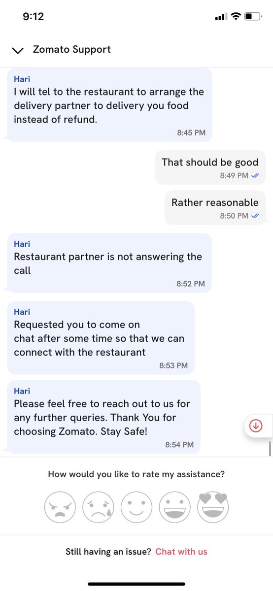 dhrutidoctor's tweet photo. @zomato on being offere just the amount of missing item, when i asked for refund on amount including tax and delivery charges as zomato charges… i am being asked to wait for one and half hour even for the net amount of missing product.
#Classic example #deficiencyofservice https://t.co/D0BUk7GFHD