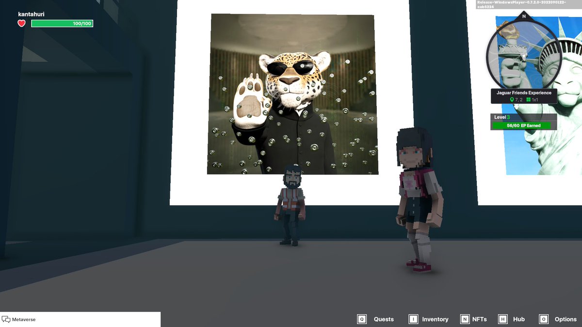 kantahuri's tweet photo. @TheSandboxGame @jagfriends_nft I just finished my quest on @jagfriends_nft experience on the #sandboxalphaS3 for a chance to win a Season 3 Alpha Pass! Here I am in Legendaries Room, check out my screenshot!

#jaguarfriends
what an elegant place https://t.co/Y6cD6SR9Ck