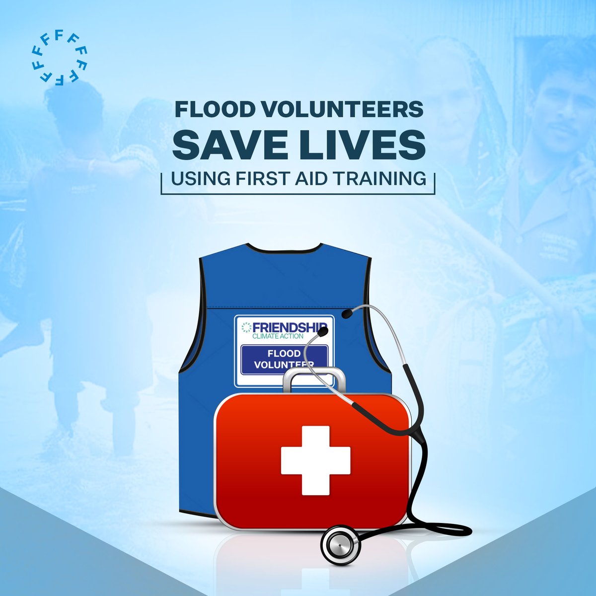friendship_ngo's tweet photo. Heroes trained in first aid, Friendship Flood Volunteers are in front lines to rescue & provide first aid support to the injured in their communities during times of #flood.
This first aid day, we thank them for their efforts towards #SavingLives.
#FirstAidDay2022 #FirstAid https://t.co/oLaxCGuOMr