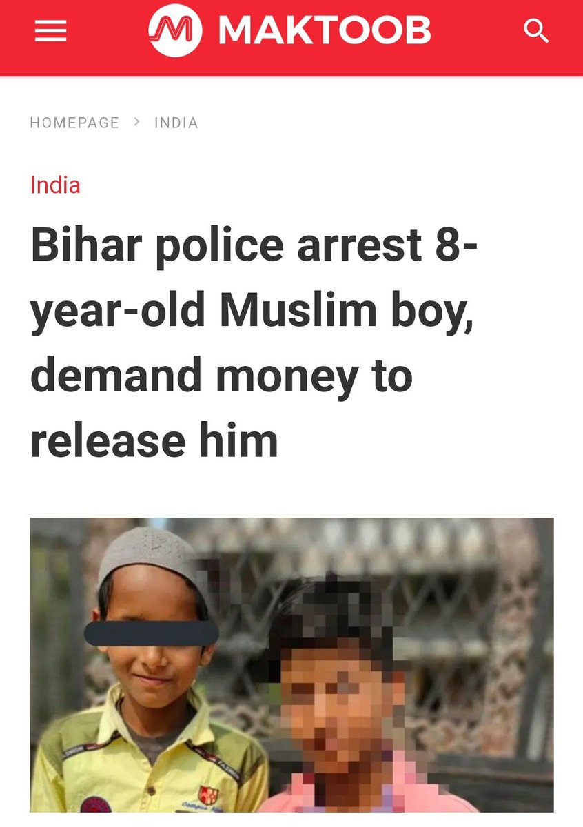 AhbabMahtabi's tweet photo. 8-yr-old kid remains in police custody even after 48 hours. What an atrocious situation #ReleaseRizwan immediately and take action against the officers who arrested him. @yadavtejashwi
@NitishKumar
#ReleaseRizwan https://t.co/0pyNLgGri2