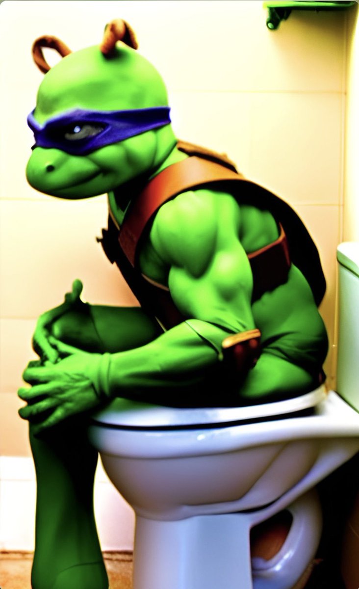 RejectTurtles's tweet image. Teenage Mutant Ninja Turdle ! 
🐢🍕💩🚽
#TeenageMutantRejectTurtles #TMRT #RejectTurtles #Turdle #ToiletTurtle #Cowablunder #Cowabunga #TMNT #Aiartgenerator #TeenageMutantNinjaTurtles