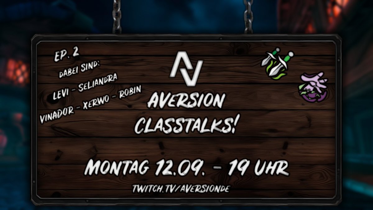 Nicht verpassen: Am Montag geht der Classtalk in die nächste Runde. Diesmal für Hexer und Schurken und wieder moderiert von <a href="/knoffwow/">knoff</a>! 

Mit dabei sind <a href="/LeviWoW/">Levi</a> <a href="/SeliandraAv/">Seliandra</a>, Vinador, <a href="/xerwo/">xerwo</a> und <a href="/Robinwl_/">Robinwl</a>