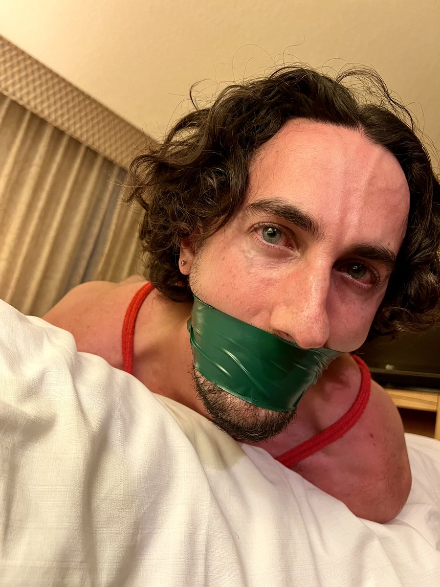 Hogtied and tightly tapegagged in my hotel by gggdby (Recon)