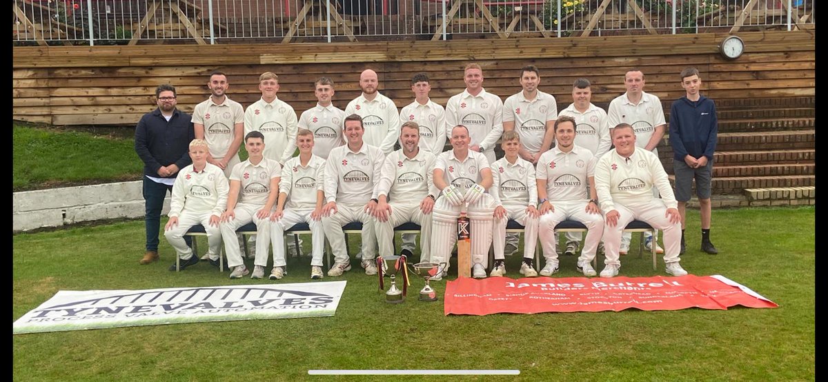 FellingCC's tweet photo. Felling CC 2nd XI NEPL div 3 League Champions &amp; Hedworth Williamson Cup winners 2022 🏆 🥳

@neplcricket https://t.co/l6AWwnNGEJ