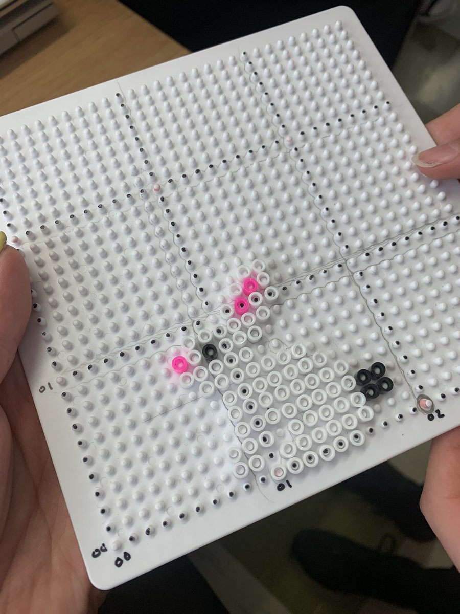 missgeog97's tweet photo. To make 6 figure grid references a bit more engaging we‘ve been creating designs, writing up coordinates and giving them to a partner along with a blank board to try and recreate! 1Y have been very creative ⭐️ https://t.co/thZ4tBeBXn
