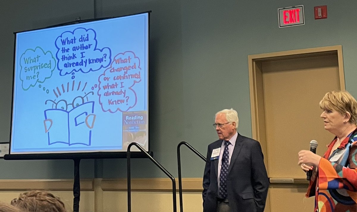 “How is reading changing us? Reading is thinking about who you are.”-Beers
Taking time to think on a deeper level about engaging our students with text with @KyleneBeers and Robert Probst @CotsenAoT #CotsenConnect