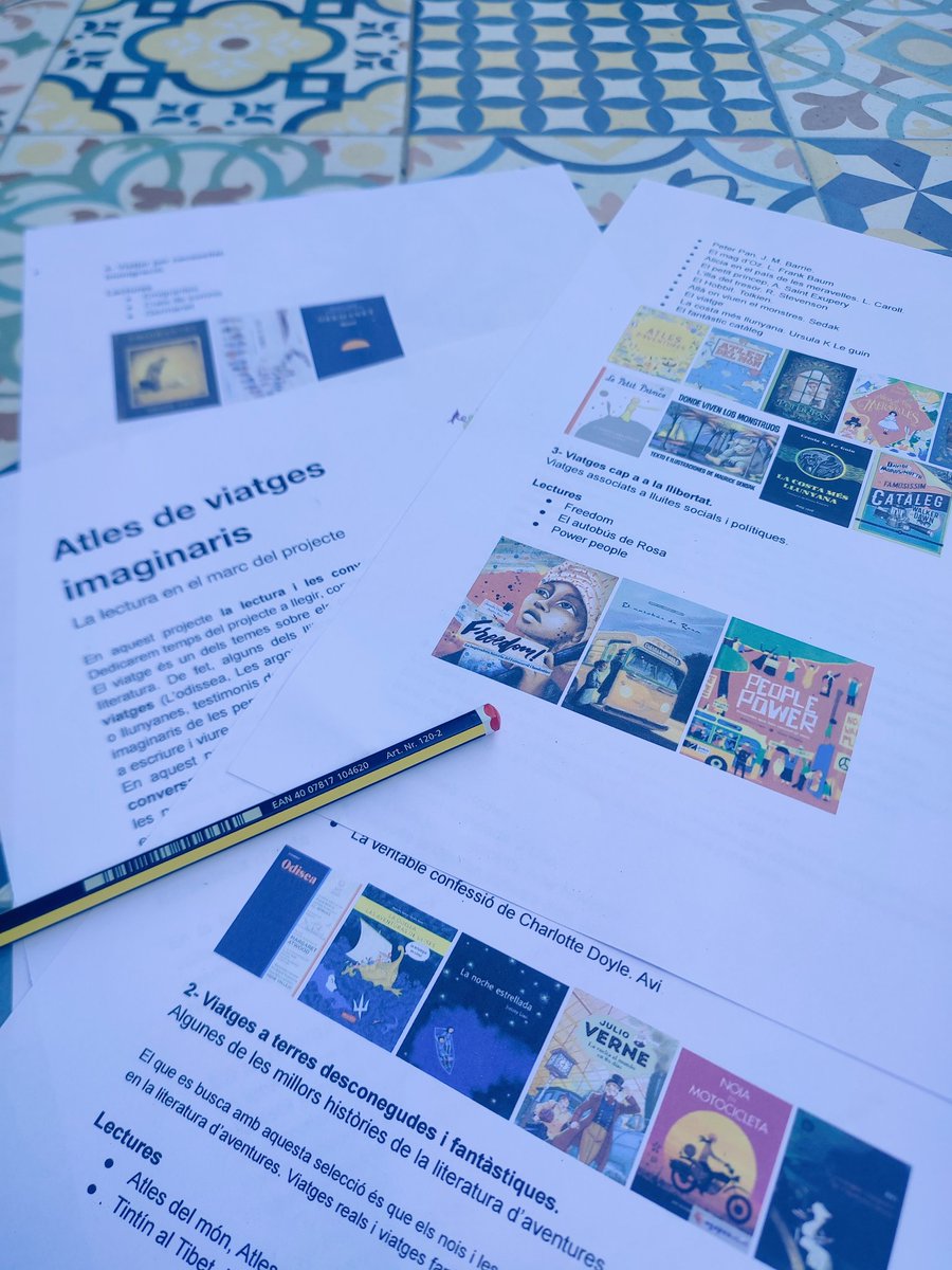 BetlemCuesta's tweet image. Pinta que aquest curs, en el marc del projecte Atles de viatges imaginaris, tindrem unes converses delicioses! 
Mil gràcies @mireia_m @lara__rl i @Espolsada per la generositat al compartir tantes meravelles i per ensenyar-nos tant.