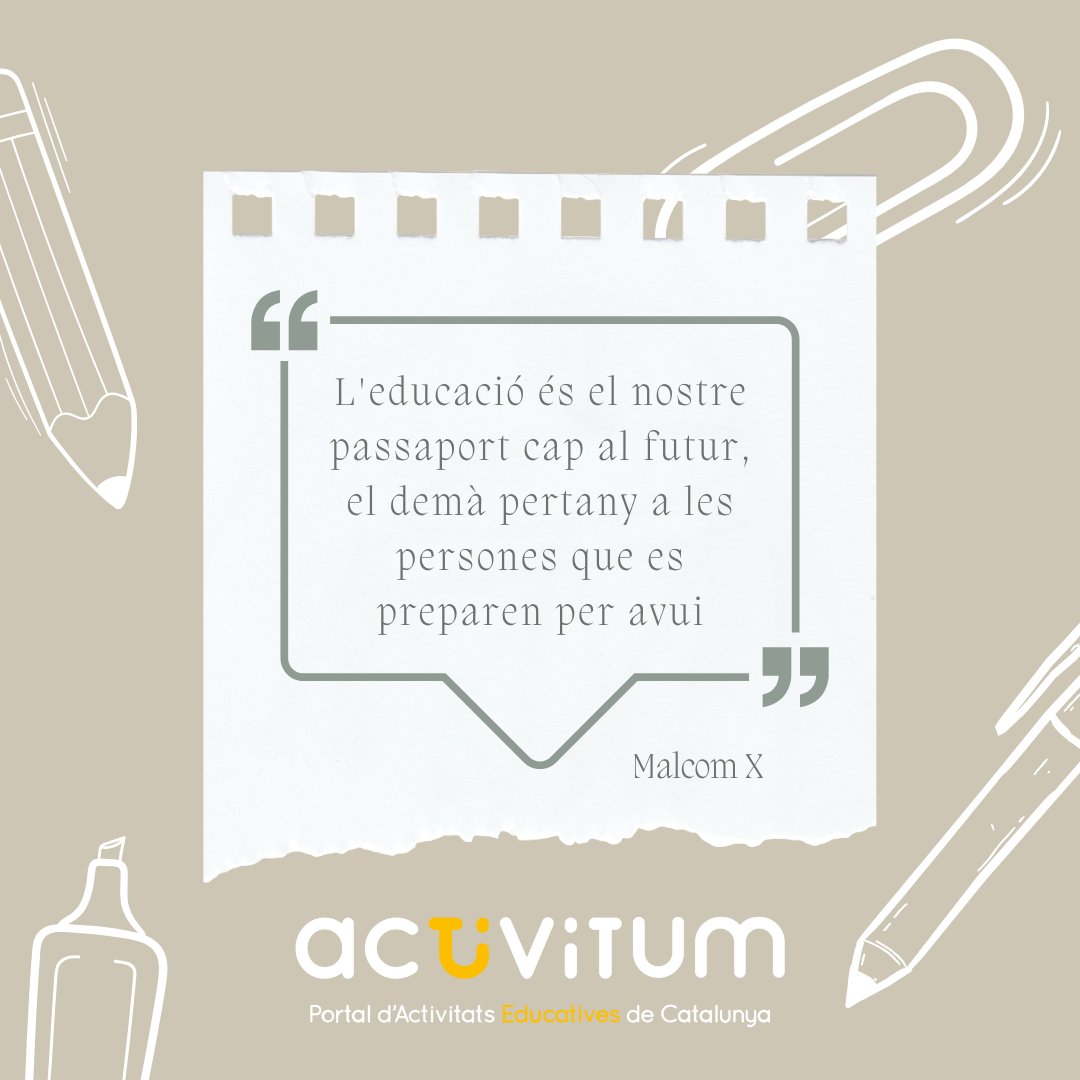 activitum_cat's tweet photo. 👋 Bon dia!
#educacio #lleureenfamilia #literaturainfantil #literaturajuvenil #activitum #docents #centreseducatius https://t.co/H5u4npxljV
