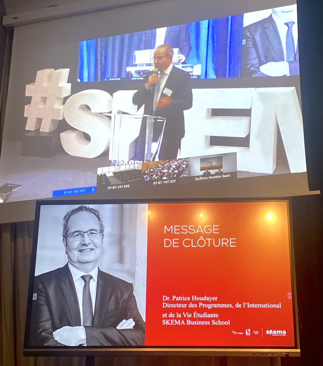nathector's tweet photo. Message de clôture de cette magnifique journée parents du #PGE de @SKEMA_BS par @PatriceHoudayer quelques mots clés #excellence #hybridation #international #etreauteur #selectivité #transformation #avantgarde on a hâte de voir le potentiel de ces nouveaux skemiens 🤩 https://t.co/FDtvewZsWx