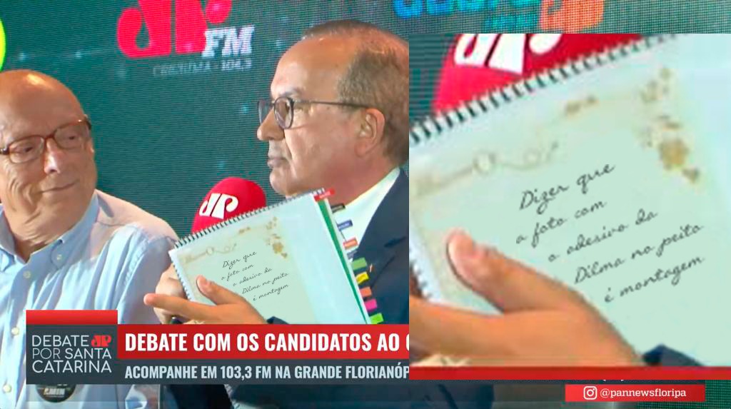 LiberalSC22's tweet photo. Piada do Jorginho Mello... Montagem é ele dizendo que é Bolsonaro: https://t.co/RquPRRbs5e