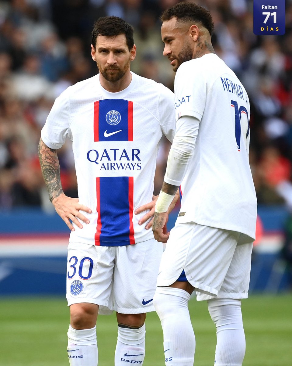CONMEBOL's tweet photo. 🇦🇷🤜🤛🇧🇷 ¡La fórmula sudamericana de #PSG! 

🙌 Asistencia top de Messi y golazo de Neymar para otro triunfo del equipo francés.

🏆 #71DaysToGo #CreeEnTuContinente https://t.co/bELH9TMMsE