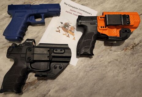 CCombatant's tweet photo. TCC's Entry Level Pistol Essentials Clinic will start in a classroom setting focusing on safe gun handling, mindset, operation of a firearm &amp; introduce u to the 4 fundamentals of grip, sights, trigger &amp;  follow thru (dry practice) using a Blue Gun or plastic pistol (we supply). https://t.co/IxMC8Ii7hL