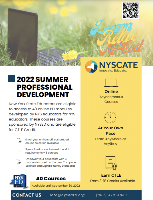 NYSCATE's tweet photo. THE FINAL COUNTDOWN!  Start your year off right with FREE #PD in every area imaginable!  #NYSCATE #EDTECH #EDCHAT https://t.co/uSvTXjOZDV https://t.co/PKK7yvfmF0