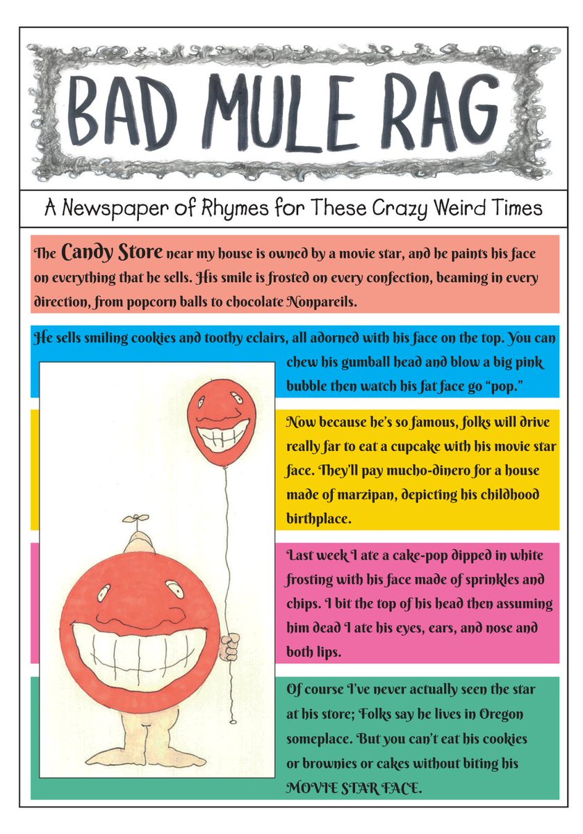 badmuleinc's tweet photo. #badmuleinc #badmulerag #poemsforkids #childrensbooks #childrensillustrations #thelonelybanjo #markroberts #funny #kidscomedy #funnystories #childrensentertainment #funnyforkids #kidslit #mikeandmolly #candystore https://t.co/2IGLCcL1ZL