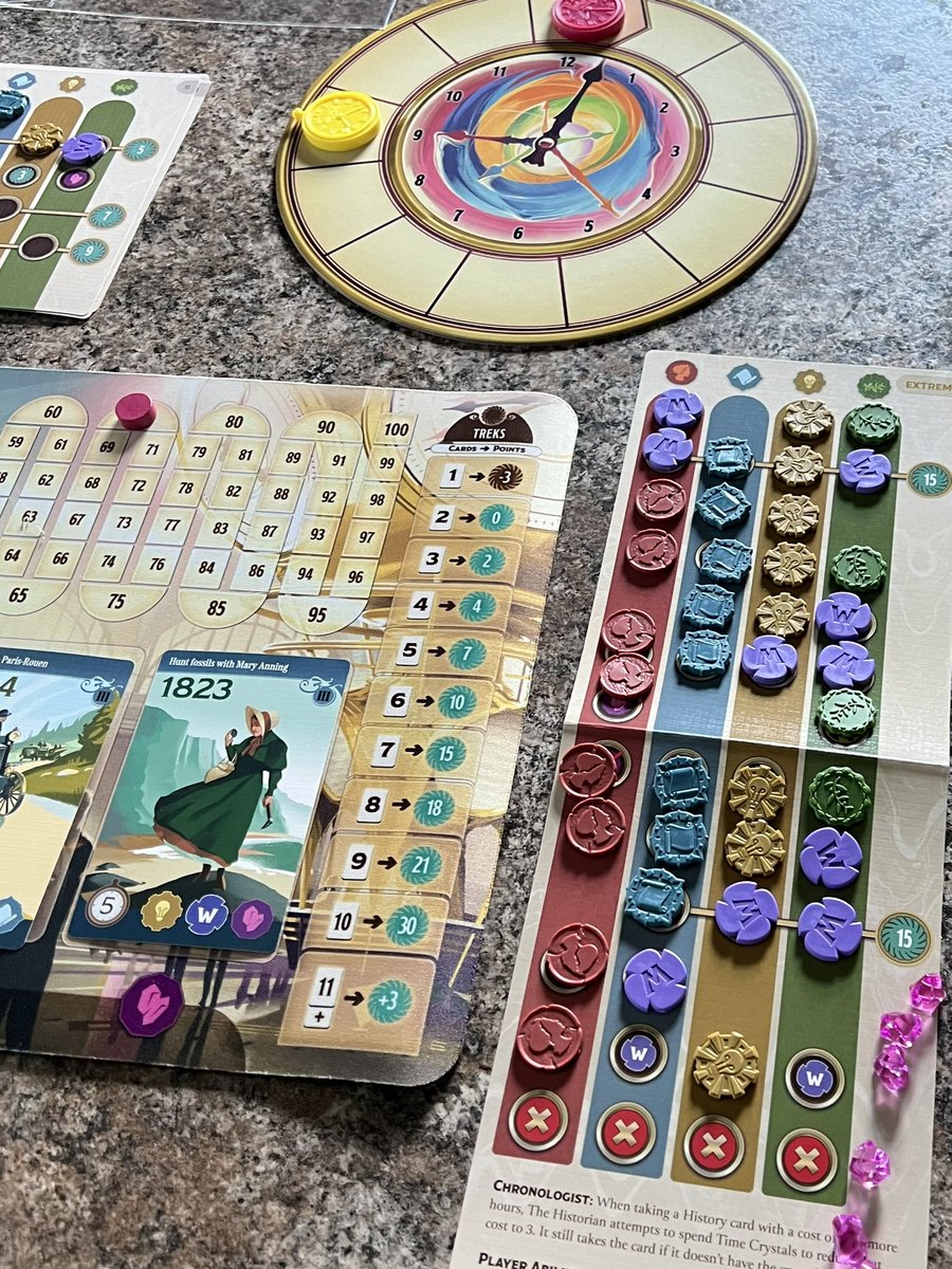 Officially entering myself into our own contest. Picture shows the final outcome of Trekking Through History solo’d on Extreme. I lost 54-116.  

In case you don’t win the giveaway from <a href="/gameschooleru/">The Game Schooler Podcast</a> game can be picked up here: pixelfy.me/xgL8lh