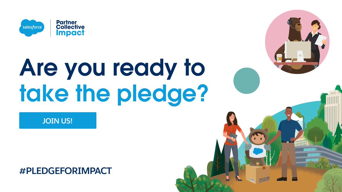 partnerforce's tweet image. The Partner Collective Impact isn't just for companies - employees can take the pledge, too! Take the #PledgeForImpact to share causes that are important to you.

🔗 sforce.co/3DaYeGB