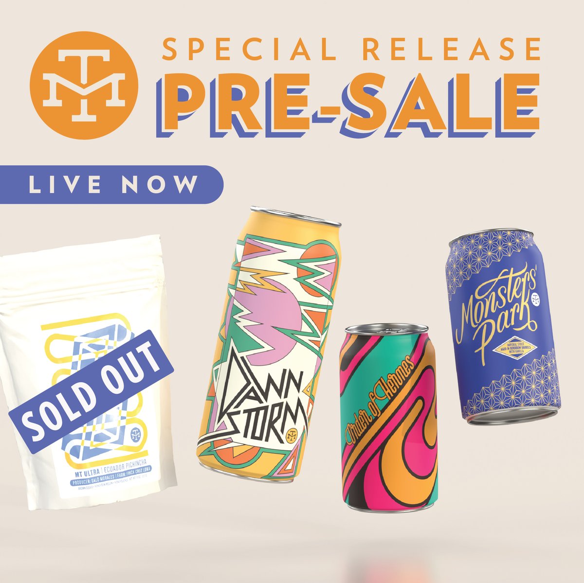 IT'S SPECIAL RELEASE TIME. A trio of spectacular beverages is on sale right now on our website, and quantities are limited. If you'd like to get in on any or all of these unbelievably tasty beers, now's the time. Sale page: bit.ly/3Bv6ccl