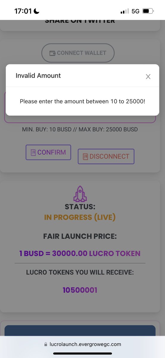 PhilKaris's tweet photo. @EverGrowSam @Sammich1911 I don't fully agree. How do you explain these error messages then? There was still 1/3 of the supply available at this time... tried many times! https://t.co/8e4UyTi8CR
