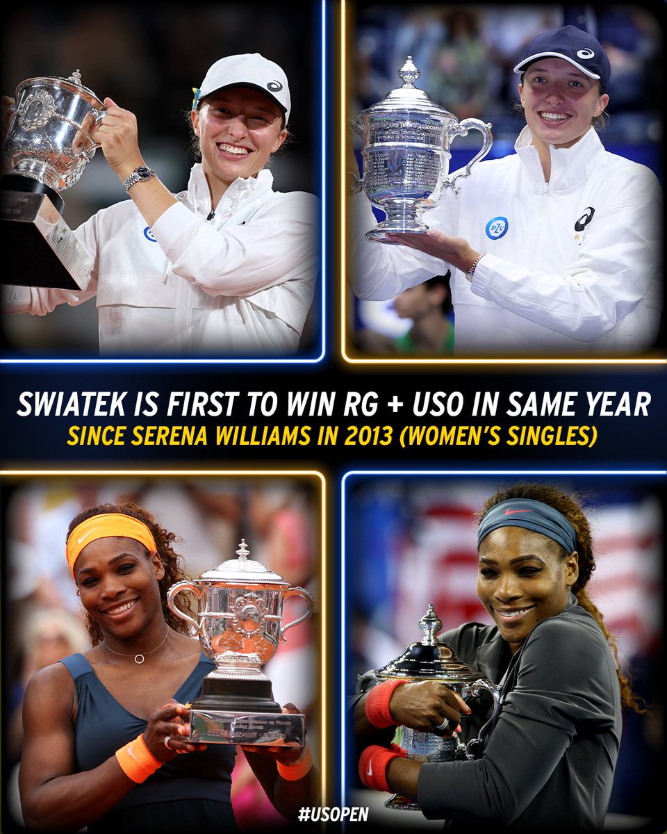 usopen's tweet photo. The Roland Garros-US Open double is not easy to achieve. https://t.co/yYVIFkMVHc