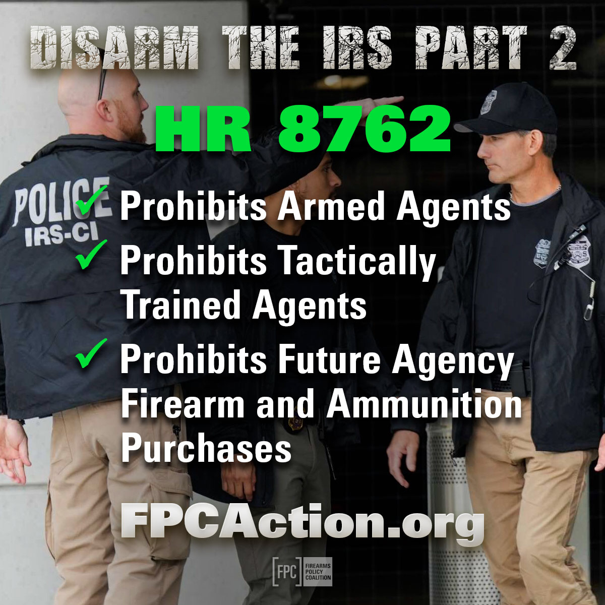 gunpolicy's tweet photo. A new bill to Disarm the IRS is here and it's stronger than the last!

Support HR 8762 and help disarm an agency that should have never been armed in the first place.

https://t.co/zDNpa324R5 https://t.co/stFxZM0SDb