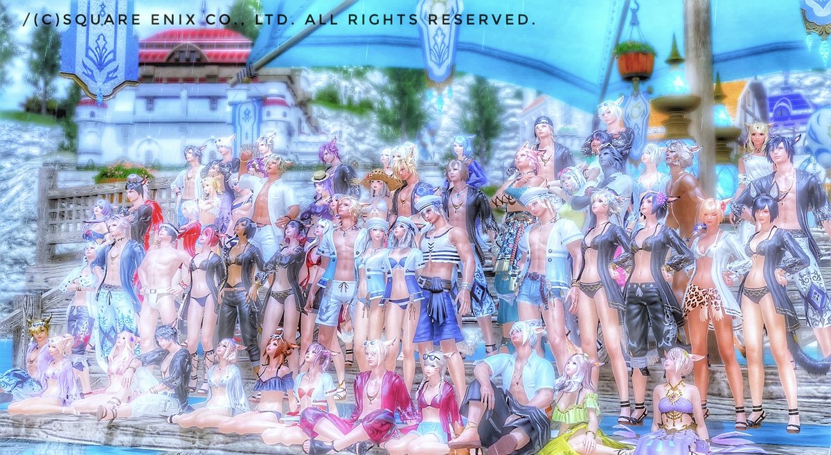 UruFF14's tweet photo. #おはミコ です☀️
皆様のお陰で念願だった #Uruの夏休み～ミコまみれ～ 成功しました!!
集まってくれたミコ様方には本当に感謝🙏最高の思い出📸
こんなにも沢山のミコが集まってくれ、皆様の思い出に少しでも残りフレの輪が広がれば嬉しい限りです๑•̀ㅁ•́ฅ✧!!
#FF14 #オスッテ #ミコッテ #メスッテ https://t.co/0IYLY9idZd