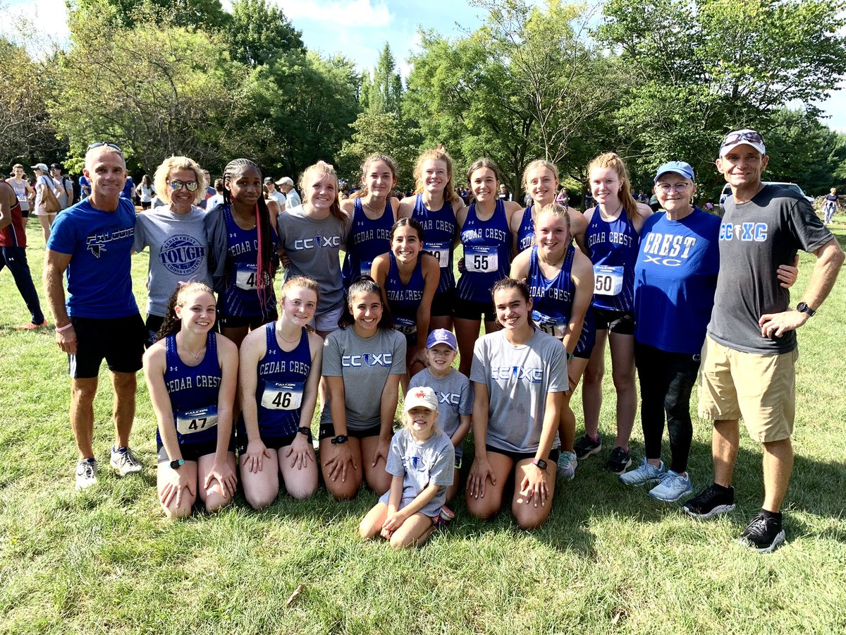 Highlight of my day…having Cedar Crest LEGEND, Coach Anne Boyer, there to support the TEAM! Coach Boyer is the finest mentor &amp; best role-model you could ask for! She has touched countless lives as a Teacher, Coach &amp; Friend. Thank you, Coach Boyer!!! #FalconPride