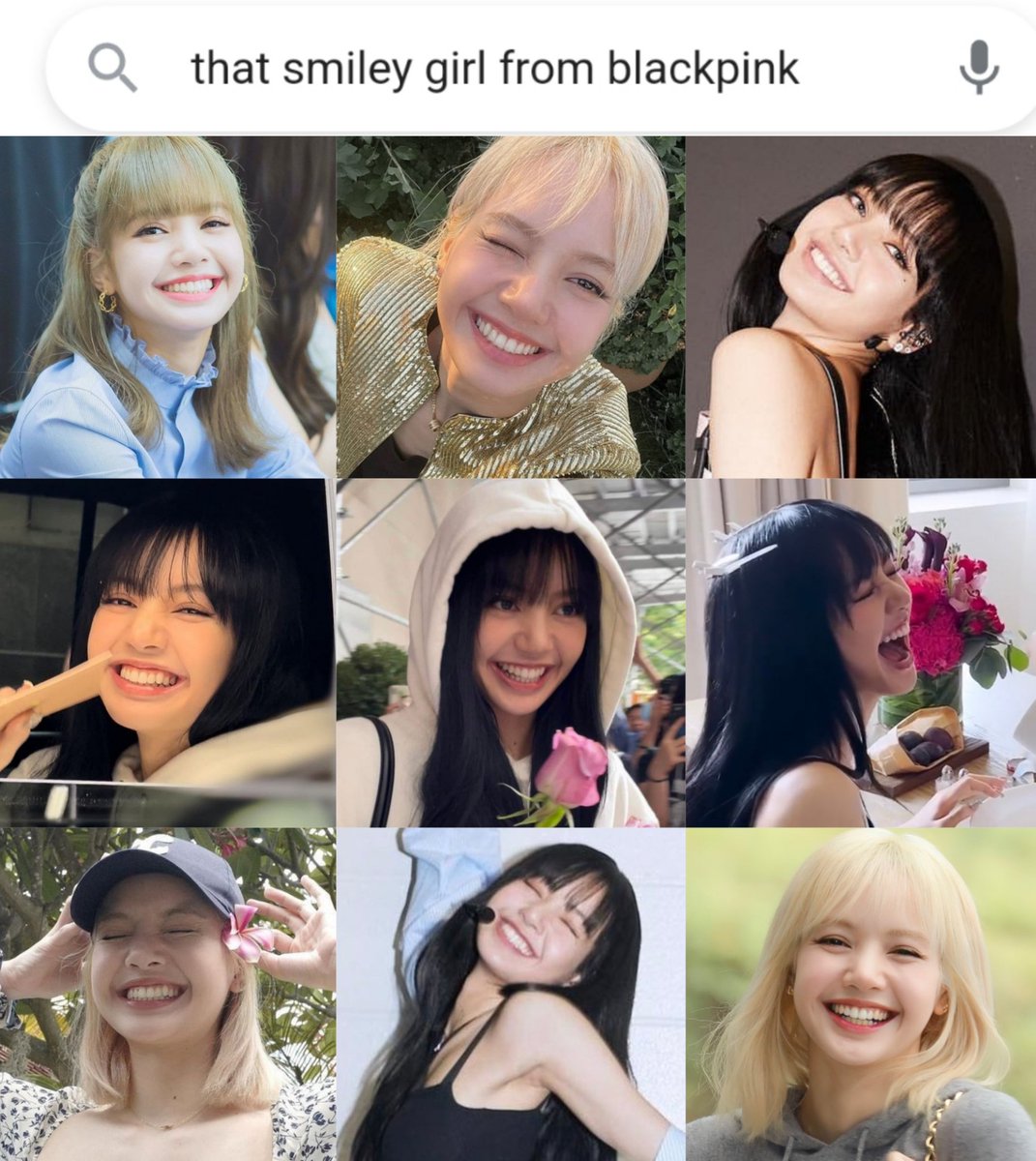 #LISA: that smiley girl from blackpink