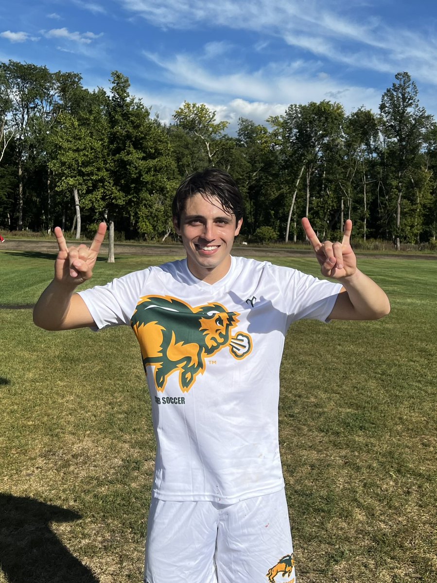 BisonSC's tweet photo. First MOTM goes to no other than Manolo Cue with 2 goals and 2 assists against Augustana!!! #rollherd https://t.co/eJMg5o1sqj
