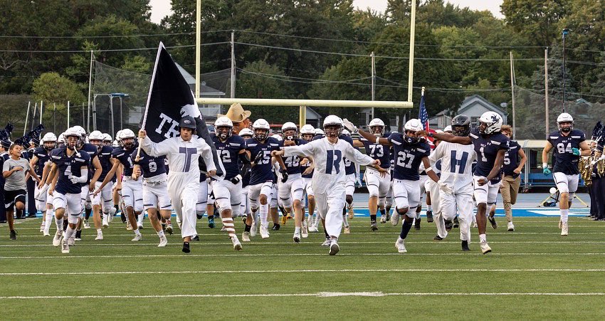 TRHS_Superfans's tweet photo. Awesome win for our boys last night against Ottumwa with a final of 34-14. 

Student section did not disappoint and we hope to see you all in the subURBs next week with the same energy 🙌🏻🙌🏻

LETS GO RIDERS 💙🤍 https://t.co/hmwD8hmWCN