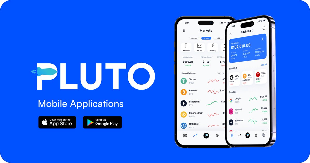 PLUTO | Stock, Crypto, NFT Manager tweet media