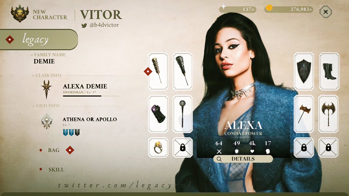 legacyrvl's tweet photo. #legacy01 | jogador na área!
⚑ player 08: alexa demie by VITOR (@b4dvictor)
vitor está confirmado no lgc1 que estreia na próx segunda-feira.
#teamvitor #alexademie https://t.co/ROXOYfDM6M