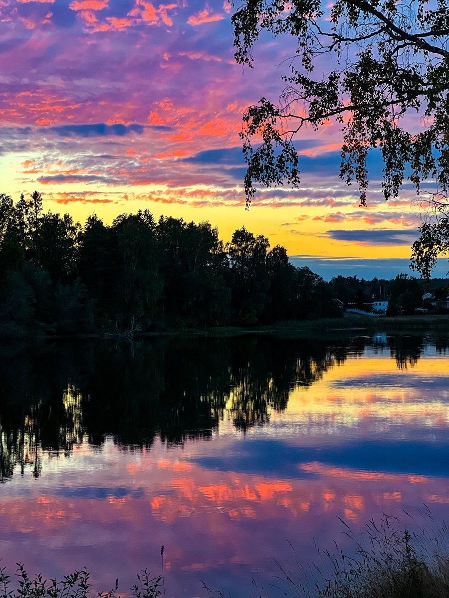 Reflection of sunset sky!