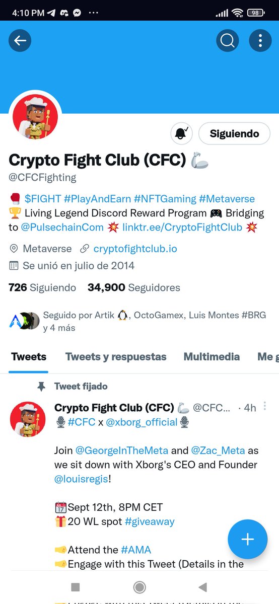 Zdiaz16_'s tweet photo. @octogamex_com @CFCFighting Great, thanks for this opportunity 👍🏼😍🚀
Join guys 👍🏼🍀
@Zmejia09 @mmartinez26_ @rosy17_
Good luck! 🍀🤞🍀
#Giveaway #NFats #NFTCommunity #OctoGamex #GameFi https://t.co/YEu7qZROZo