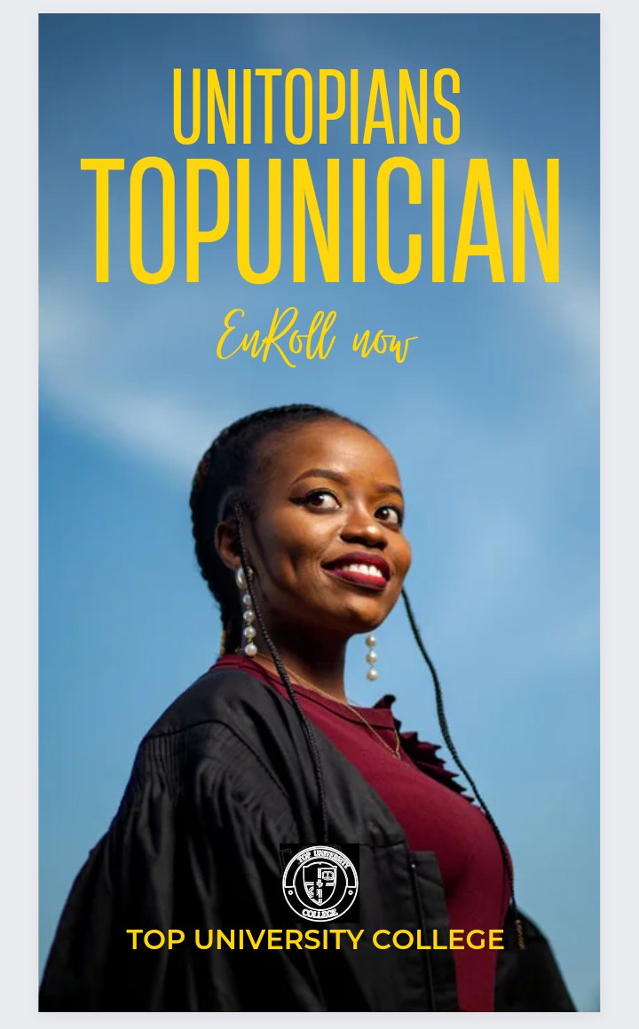 TopUniversityC1's tweet photo. Become a:
#UNITOPIAN 
#TOPUNICIAN
#NOW!!! https://t.co/ME0NW1nZDM