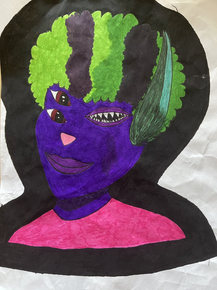 Railvas's tweet image. Student artwork from week 2. This is going to be a great year!